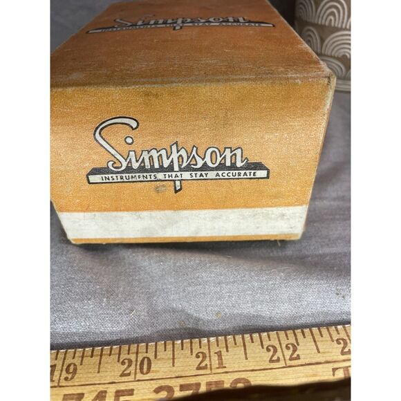 Vtg 1958 SIMPSON Model 385-3L Temperature Indicator box Manual WORKS - Picture 6 of 15